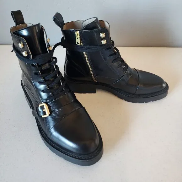 All Saints Combat Boots "LIKE NEW" - Picture 8 of 16